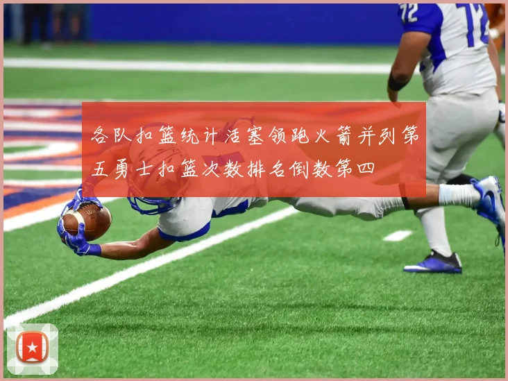 各队扣篮统计活塞领跑火箭并列第五勇士扣篮次数排名倒数第四